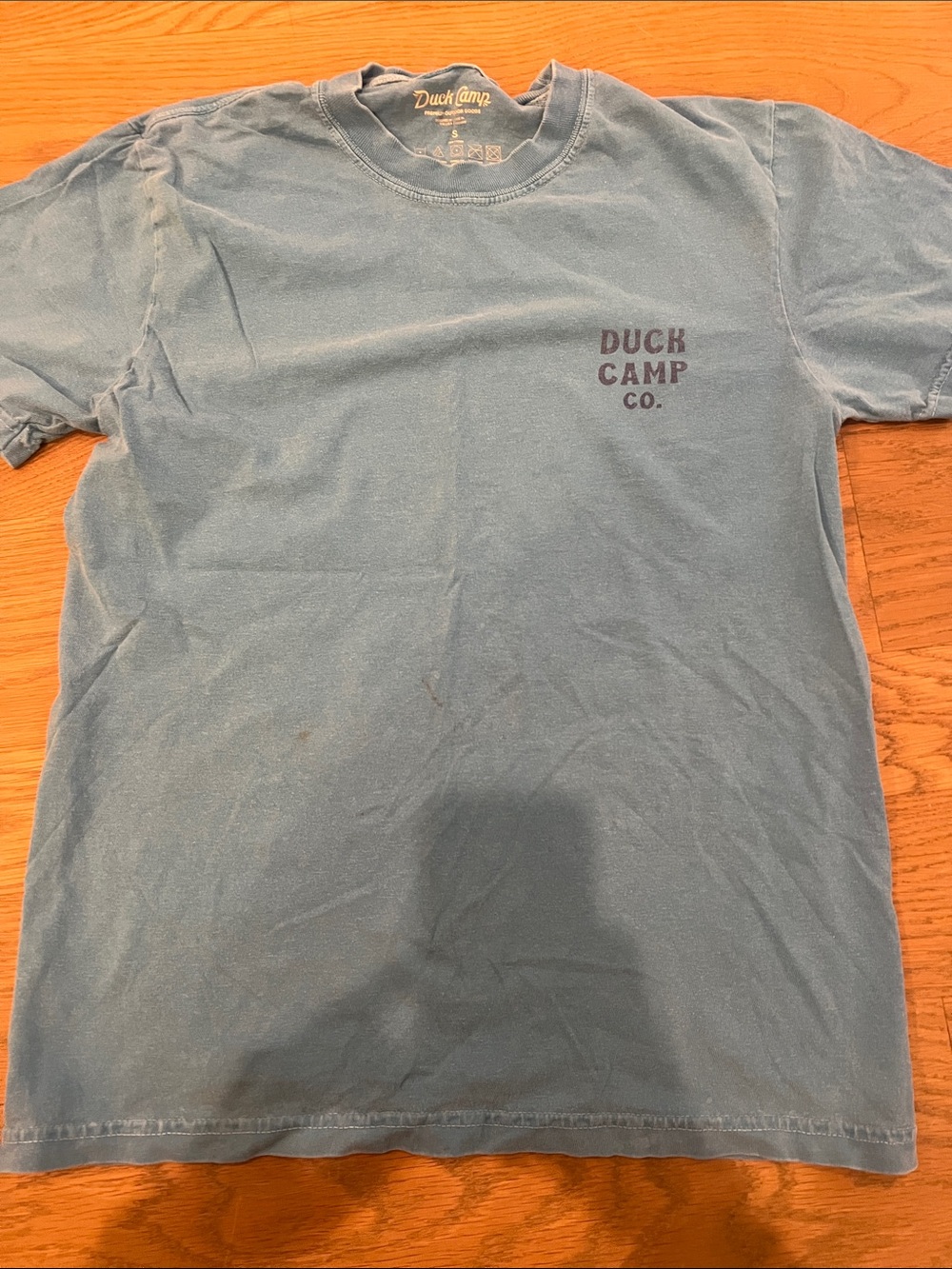 Duck Camp Co. Men's Light Blue Short Sleeve Logo Tee